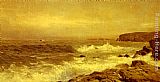 William Trost Richards Canvas Paintings - Rocky Sea Coast